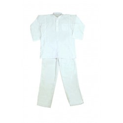 Baju Melayu Sekolah Menengah - Putih (COTTON)